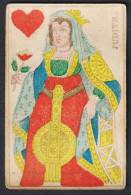 (Herz-Dame) Judith - Queen Of Hearts / Reine De Coeur / Playing Card Carte A Jouer Spielkarte Cards Cartes - Antikspielzeug