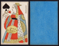 (Pik-Dame) Pallas - Queen Of Spades / Reine De Pique / Playing Card Carte A Jouer Spielkarte Cards Cartes - Antikspielzeug