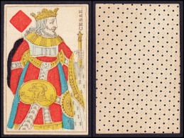 (Karo-König) Cesar - King Of Diamonds / Roi De Carreau / Playing Card Carte A Jouer Spielkarte Cards Cartes - Antikspielzeug