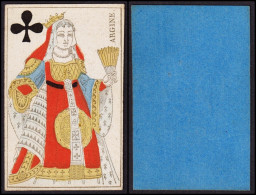(Kreuz-Dame) - Queen Of Clubs / Reine De Trèfle / Playing Card Carte A Jouer Spielkarte Cards Cartes - Antikspielzeug