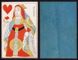 (Herz-Dame) - Queen Of Hearts / Dame Du Coeur / Playing Card Carte A Jouer Spielkarte Cards Cartes - Jouets Anciens