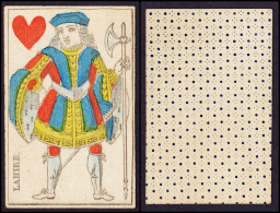 (Herz-Bube) Lahire - Jack Of Hearts / Vallet De Coeur / Playing Card Carte A Jouer Spielkarte Cards Cartes - Antikspielzeug