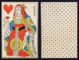 (Herz-Dame) Judith - Queen Of Hearts / Reine De Coeur / Playing Card Carte A Jouer Spielkarte Cards Cartes - Antikspielzeug