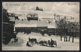 AK St. Andreasberg I. H., Marktplatz Im Winter  - St. Andreasberg