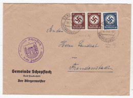 Deutsches Reich R-Brief Mit Dienstfrankatur Ab Schopfloch Nach Freudenstadt - Lettres & Documents