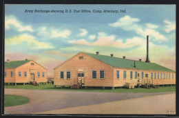 AK Camp Atterbury, IN, Army Exchange Showing United States Post Office  - Altri & Non Classificati