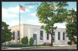 AK Crawfordsville, IN, United States Post Office, Star Spangled Banner  - Autres & Non Classés