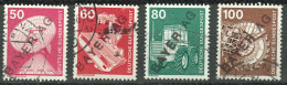 BUND ~1978 Leverkusen 4x Technik O +nichtamtliche Schrägstempel BAYER AG Sicherungsmassnahme Wie Perfin? Wer Weiss Mehr? - Used Stamps