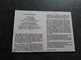 Paula Kairet ° Sint-Niklaas 1910 + Belsele 2000 X Aloïs Mettepenningen - Obituary Notices