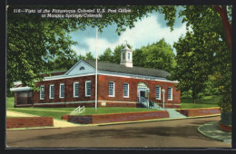 AK Manitou Springs, CO, Vista Of The Picturesque Colonial United States Post Office  - Autres & Non Classés