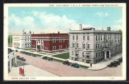 AK Grand Junction, CO, United States Post Office, Civic Group YMCA, Masonic Temple  - Autres & Non Classés