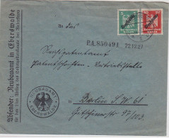 Deutsches Reich R-Brief Mit Dienstfrankatur Ab Eberswalde Nach Berlin - Brieven En Documenten