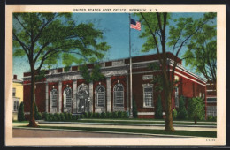 AK Norwich, NY, United States Post Office  - Otros & Sin Clasificación