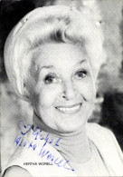 CPA Schauspielerin Hertha Worell, Portrait, Autogramm - Acteurs