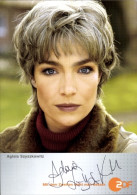 CPA Schauspielerin Aglaia Szyszkowitz, Portrait, Autogramm, Mit Dem Zweiten Sieht Man Besser, ZDF - Actors
