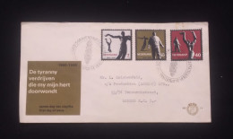 C) 1965. NETHERLANDS. FDC. SENT TO GREAT BRITAIN. MULTIPLE STAMPS OF RESISTANCE MONUMENTS FROM THE SECOND WORLD WAR. XF - Autres & Non Classés