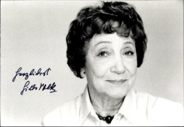 CPA Schauspielerin Hilda Volk, Portrait, Autogramm - Attori