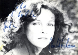 CPA Schauspieler Gila Von Weitershausen, Portrait, Autogramm - Acteurs