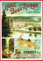 Reproduction Ancienne Publicité - Gérardmer (88) - Hôtel Beau-Rivage - 1895 - Advertising