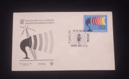 C) 1970. ARGENTINA. FDC. STAMP OF THE 50TH ANNIVERSARY OF THE FIRST RADIOTELEPHONE TRANSMISSION. XF - Argentine