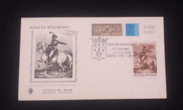 C) 1970. ARGENTINA. FDC. MULTIPLE STAMPS BY MANUEL BELGRANO, ENGLISH INVASIONS. CREATION OF THE FLAG. XF - Argentine