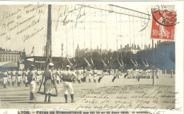 Lyon Fetes De Gymnastique Des 13 14 Et 15 Aout 1910 Les Anneaux - Altri & Non Classificati