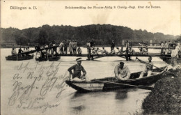 CPA Dillingen An Der Donau, Brückenschlag Der Pionier-Abtlg. 8. Chevlg.-Regt. über Die Donau - Other & Unclassified