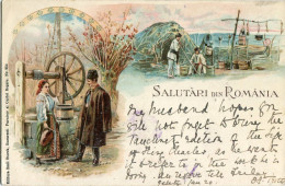 Romania Folklore 1900 Galati To Bucharest Ed Emil Storck - Roemenië