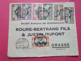 Egypte - Enveloppe Commerciale De Alexandria Pour Grasse En 1938 - Réf 3591 - Storia Postale