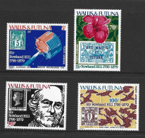 Wallis & Futuna Islands 1979 Rowland Hill Stamp Anniversary Set Of 4 MNH - Ungebraucht