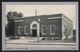 AK Kaukauna, WI, United States Post Office  - Autres & Non Classés