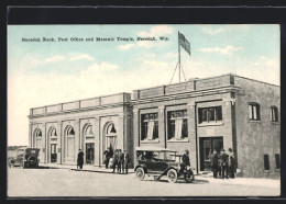 AK Necedah, WI, Post Office And Masonic Temple  - Other & Unclassified