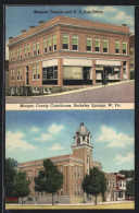 AK Berkeley Springs, WV, United States Post Office, Masonic Temple, Morgan County Courthouse  - Autres & Non Classés