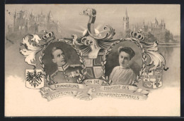 AK Zur Erinnerung An Die Hochzeit Des Deutschen Kronprinzenpaares Wilhelm Von Preussen, 1905  - Königshäuser