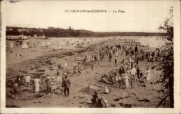 CPA Saint Georges De Didonne Charente Maritime, Strand - Sonstige & Ohne Zuordnung