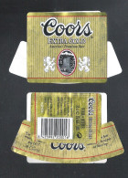 COORS  EXTRA GOLD AMERICA'S PREMIUM BEER  - 33 CL -  BIERETIKET  (BE 1000) - Bier