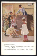 Künstler-AK Brynolf Wennerberg: Kinder Zeichnen Kriegsanleihe, Kriegshilfe  - War 1914-18