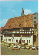 Stolberg/Harz: 4x TRABANT 601, 2x WARTBURG 353, DACIA-RENAULT 12, LADA 1200 - Rathaus - (D.D.R.) - PKW