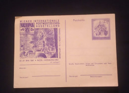 C) 1981. AUSTRIA. STATIONARY POSTCARD. FAIR PALACE/MONUMENT TO MOZART. XF - Other & Unclassified