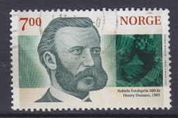 Norway 2001 Mi. 1404, 7.00 Kr Friedensnobelpreis Henri Dunant Founder Of Red Cross Rotes Kreuz Croix Rouge - Usati