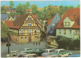 Hohnstein: GLAS ISAR T700, AWZ P70 ZWICKAU, SKODA 1000MB, WARTBURG 311/312,TRABANT 601 - Marktplatz - (D.D.R.) - Passenger Cars