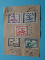 Enveloppe (beschnitten) Stamp INNSBRÜCK 27-V-55 (1945-1955 Österreich) Sehen SCAN ( What You See Is What You Get ) ! - Oblitérés