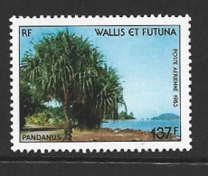 Wallis & Futuna Islands 1983 Pandanus Tree 137 Fr Airmail Single MNH , Light Gum Bends - Ungebraucht