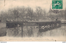 75 INONDATIONS DE PARIS JANVIER 1910 CHEMIN DE FER DES INVALIDES - Inondations De 1910