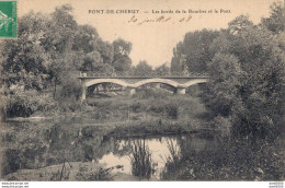 38 PONT DE CHERUY LES BORDS DE LA BOURBRE ET LE PONT - Pont-de-Chéruy