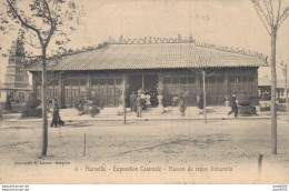 13 MARSEILLE EXPOSITION COLONIALE MAISON DE REPOS ANNAMITE - Colonial Exhibitions 1906 - 1922