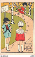 RIEN NE SERT DE COURIR IL FAUT PARTIR A POINT ILLUSTRATION TROIS JEUNES FILLES MODE DES ANNEES TRENTE - 1900-1949