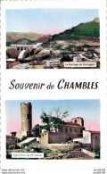 42 SOUVENIR DE CHAMBLES LE BARRAGE DE GRANGENT EGLISE TOUR DU XIIe SIECLE CPSM - Other & Unclassified