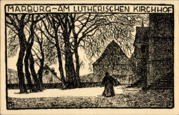 Artiste CPA Marburg An Der Lahn, Am Lutherischen Kirchhof - Autres & Non Classés