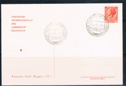 Italia 1957 - Annullo Venezia 24-26/5/1957 Convegno Int. Commercio Filatelico. - Briefmarkenausstellungen